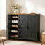 Range-chaussures à 5 niveaux avec 4 tablettes réglables et armoire latérale Farmhouse-138029367