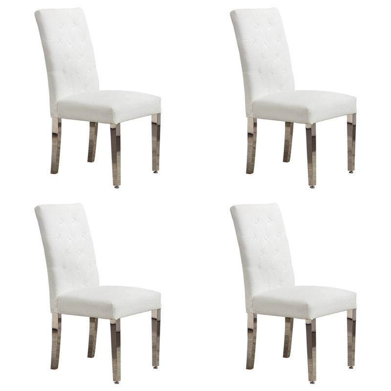 Chaise de salle à manger Asrith, Blanc