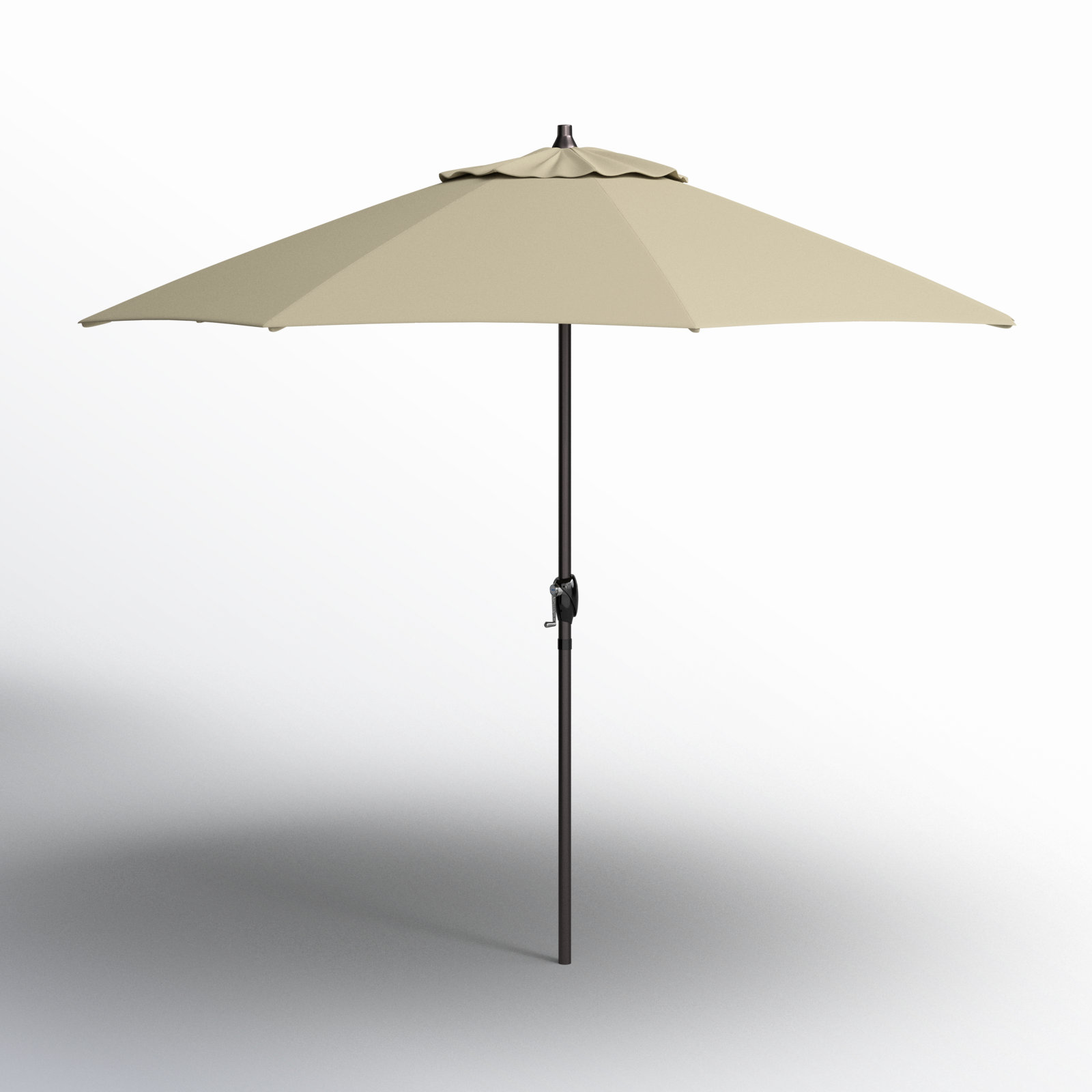 Mira 9' Sunbrella® Market Umbrella, Antique Beige Sunbrella® Canvas