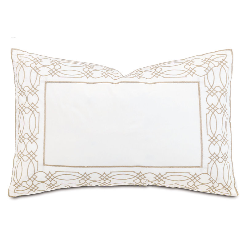 Nicola Cotton Pillow Sham, Standard, Wheat