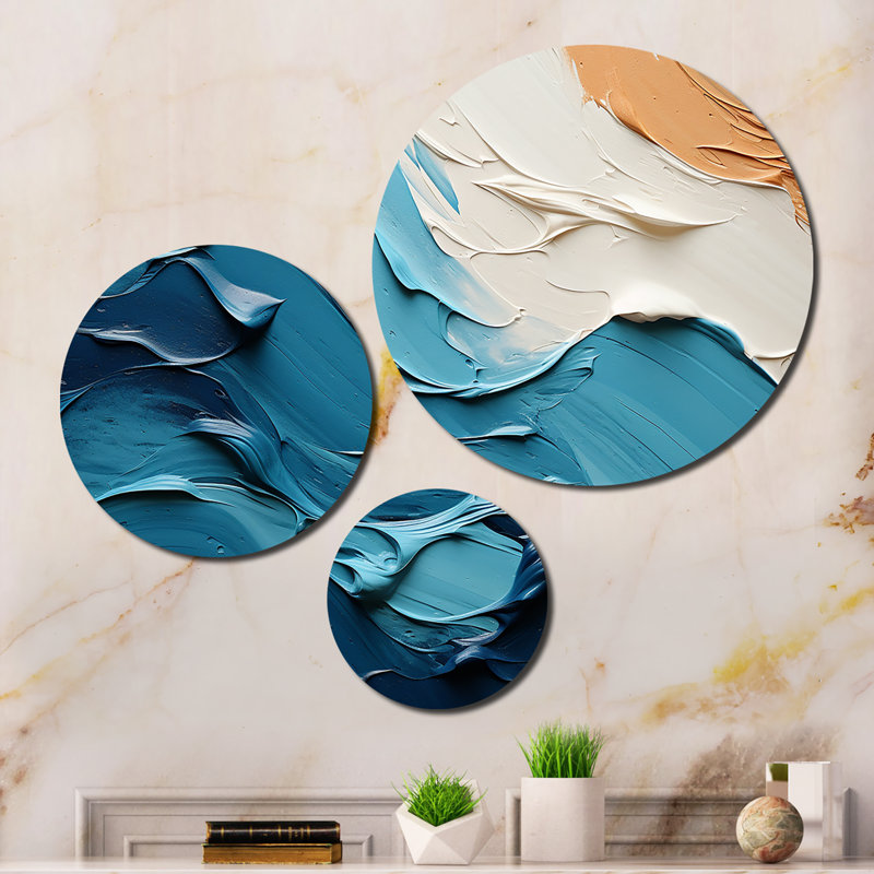 Abstract Wall Decor on Metal