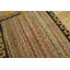 Antique American Hooked Rug Small Scatter Size Wool Multicolor