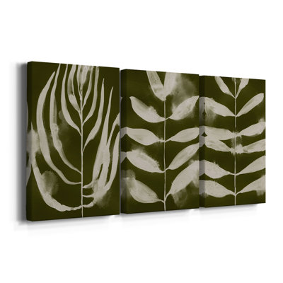 Organic Bloom IV  -Custom Wrapped Gallery Canvas - 3 Pieces