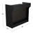48" W X 22" D X 40" H Free-standing White Cash Register Stand,cash Wrap Counter With Slatwall Front Panel, Pull-out Drawer & Check Writing Area
