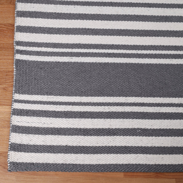 Eisley Striped Modern Coastal Rugs Pet Friendly Large Indoor Outdoor Area  Rug