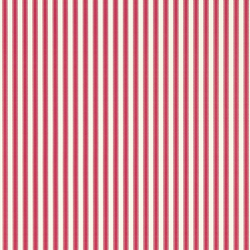 Pinetum Stripe 10.05m x 52cm Matte Wallpaper Roll, Red