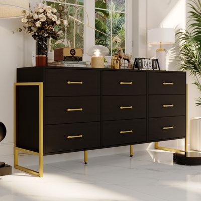 Cappella 55.1" Wide 3 Drawer Sideboard