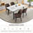 Set of 4 Upholstered Dining Chairs, Modern Kitchen Chairs with Thick Cushions and Wooden Legs, Beige – Perfect for Dining Room or Restaurant-154311873-154311887