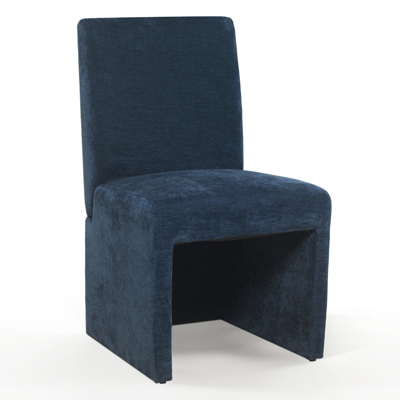 Chaises de salle à manger rembourrées Cindina, Bleu