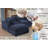 Modular Plush Chenille Extra Soft Deep Cloud Sectional U-shaped Sofa With Ottoman & Armrest Pillows-1422645191