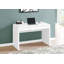 Bureau d'ordinateur, bureau personnel, ordinateur portable, tiroirs de rangement, L 48 po, travail, stratifié brillant, contemporain, moderne