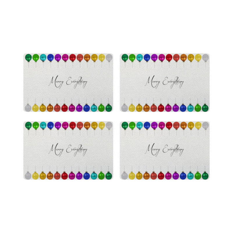 Vegan Leather Retangle Placemats