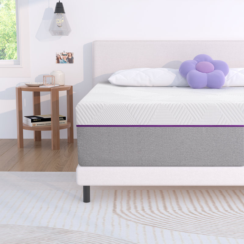 12" Gel Memory Foam Mattress Quiet Low Motion Medium Pressure Relief Boxed, Short Queen