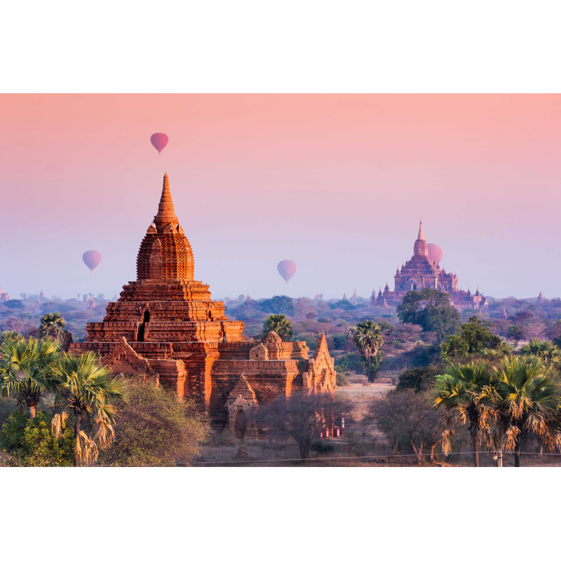 Bagan, Myistan - photographie sur toile tendue, H 8 po x l 12 po