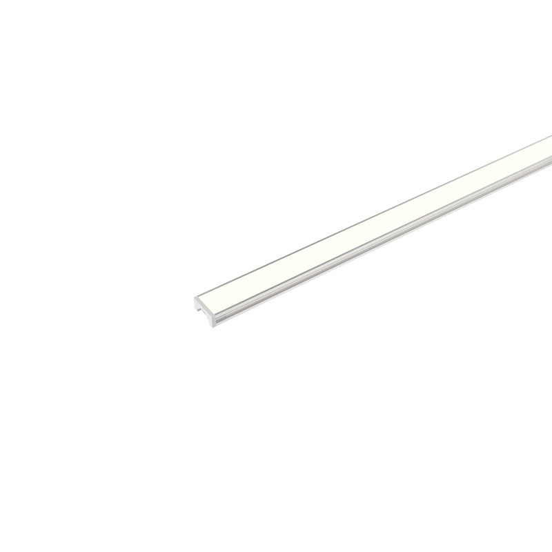 Manche en aluminium de 5 pi pour ruban à DEL, lumière de champ coupable à faible profondeur 5/16 po avec diffuseur blanc laiteux et deux embouts