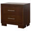 Table de chevet 2 tiroirs Polk Cappuccino