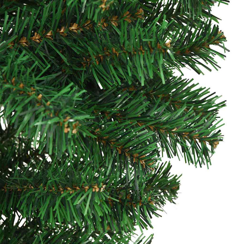 vidaXL Upside-down Artificial Pre-lit Christmas Tree with Ball Set, 6.89 ft