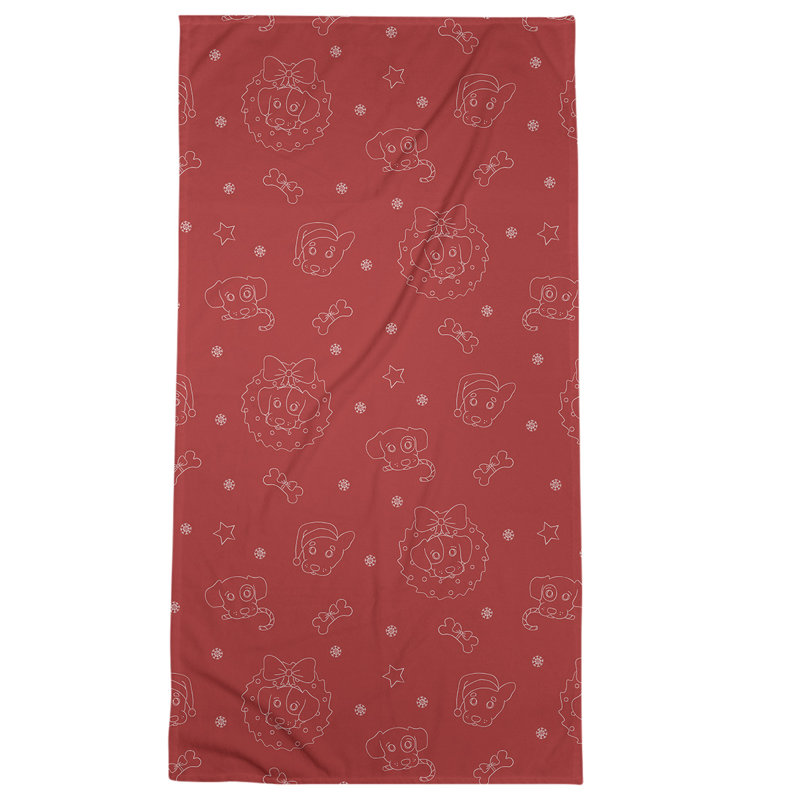 Bath Towel, Red, Microfiber