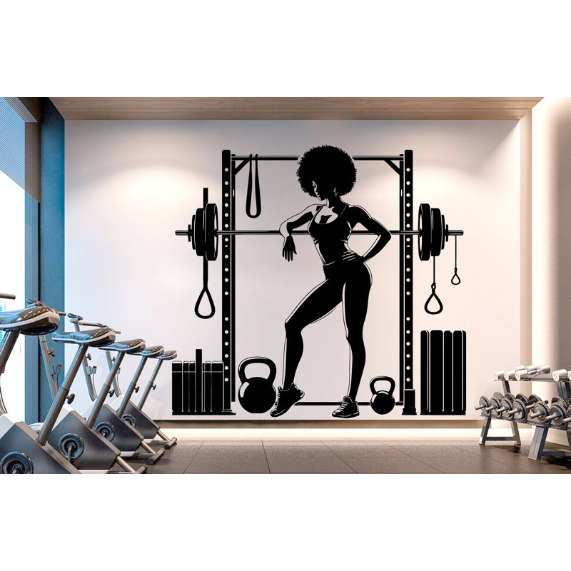 Adhésif décoratif gymnase, H 44 po x l 51 po