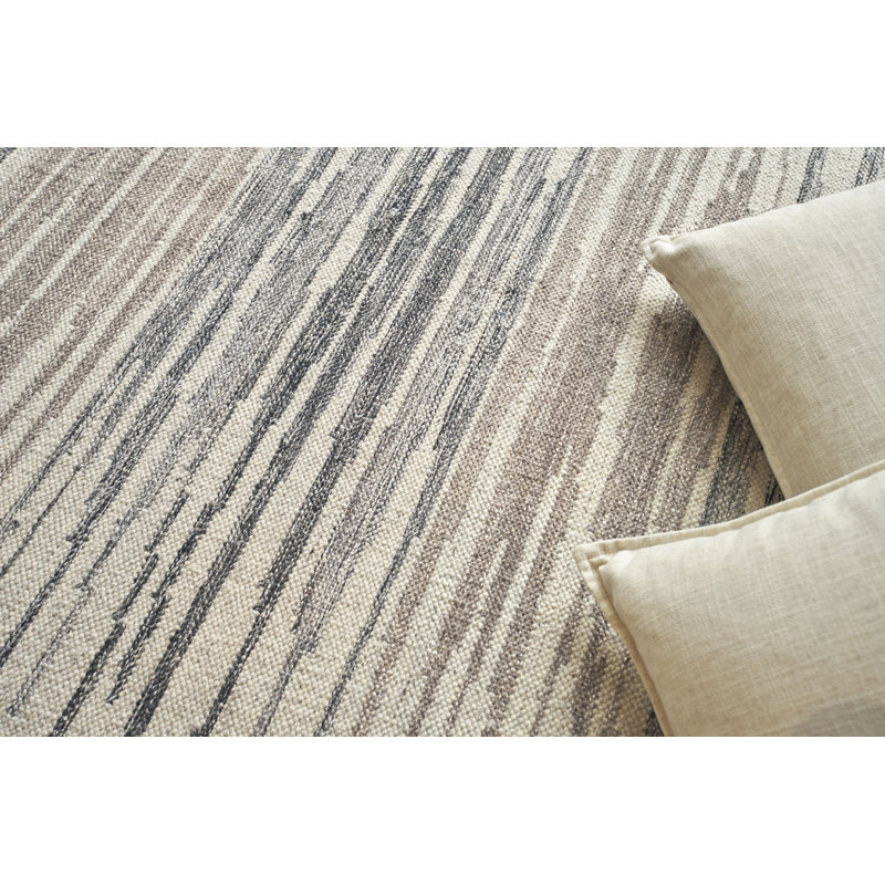 Scandinavian Wool Geometric Area Rug, Rectangle 9' x 12'