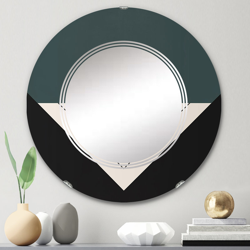 Belkin - Miroir mural moderne rond, 24 po x 24 po
