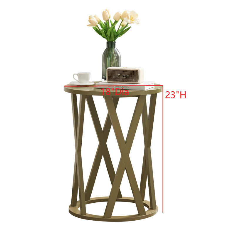  Table d'appoint Emma, Citron poivre