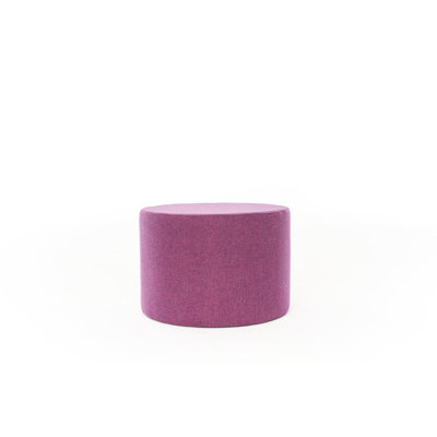 Stylish Lilac Pouffe, 22.8 x 16.5 x 22.8 Inches | Wooden Frame, 50% Cotton / 50% Polyester Fabric | Soft Grey Foam Cushion (32 DNS) for Comfortable Seating | Perfect for Living Room & Bedroom Decor