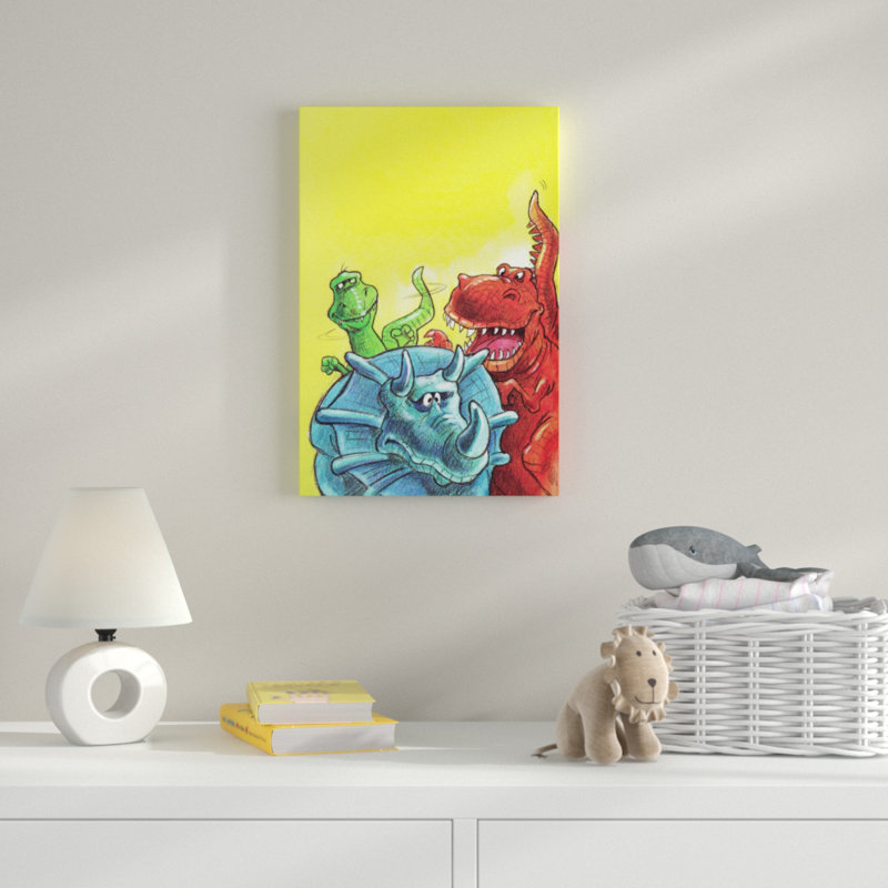 Dinosaur Canvas Art, 46cm H x 30cm W