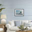 «Blue and White Beach Scene», reproduction encadrée sous verre, design par LSR Design Studio-1320859076-1320859083