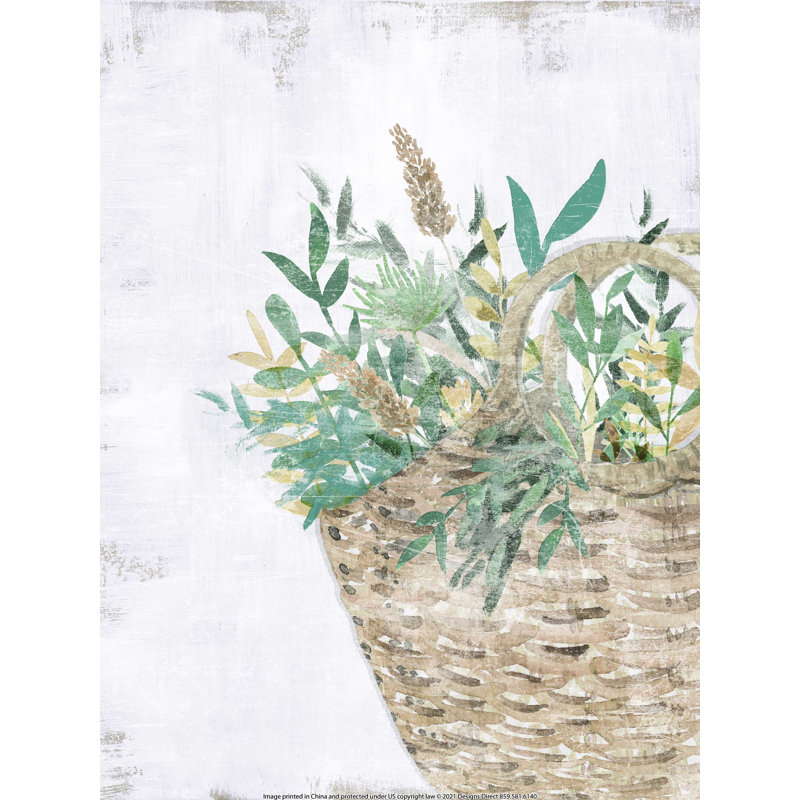 Jewel Flower Basket - Impression sur toile tendue, H 16 po x l 12 po