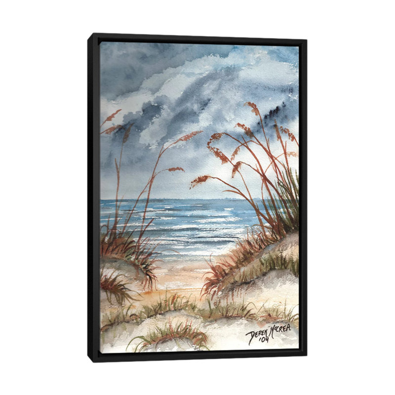 « sable des dunes », reproduction sur toile, H 26 po x l 18 po x P 1,5 po, Toile avec cadre noir, Pas de tapis