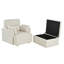 Chaise surdimensionnée avec repose-pieds avec rangement
