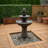 Webbe 2-Tier Outdoor Birdbath Freestanding Water Fountain with Adjustable Pump, Stone-Look Finish & Weather-Resistant Polyresin-741676648