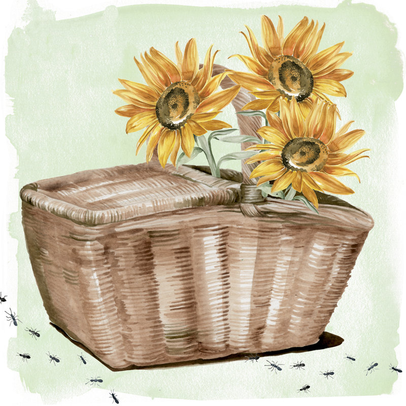Summer Picnic II by Jennifer Paxton Parker - Wrapped Canvas Painting, 30cm H x 30cm W