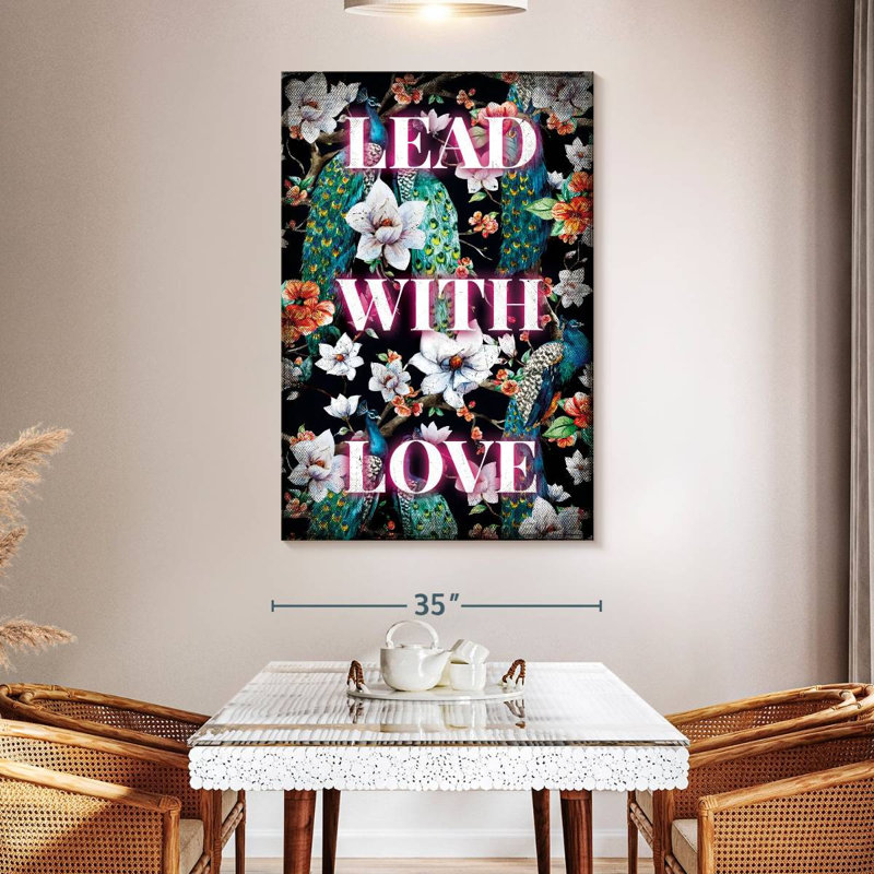 Tergel plomb avec amour typographie, H 51 po x l 34 po