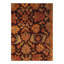 Wool Floral Area Rug in Red