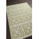Chevella Authentic Handmade Green Reversible Geometric Shapes Ivory Wool/Cotton Blend Flatweave Indoor Area Rug