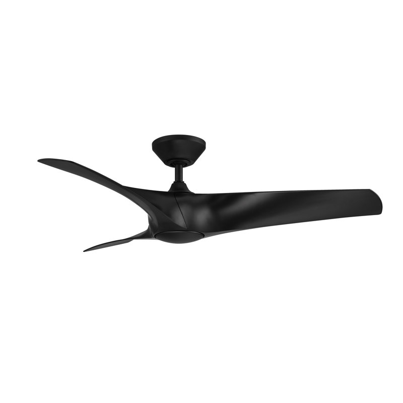 Zephyr 3 - Blade Outdoor/Indoor Smart Ceiling Fan with Light Kit And Remote Control Included, Graphite With Weathered Gray