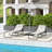 Folding Chaise Lounge Pool Chair, Patio Sun Tanning Chair, Outdoor Lounge Chair With 4-Position Reclining Back-2041710507
