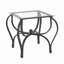 Ensemble de tables basses en verre trempé 3 pièces