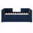 Upholstered Trundle Daybed, Twin Size  And 3 Storage Drawers, Chenille Fabric Sofa Bed For Guest Room, Living Room, Space-Saving Modern Day Bed Frame, No Box Spring Needed-1489619172