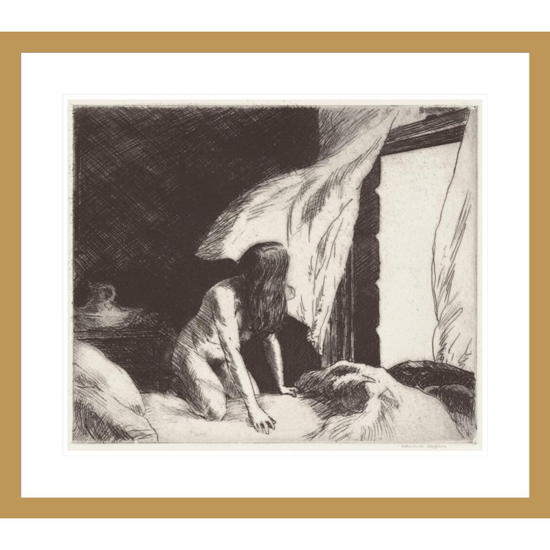 «Evening Wind» par Edward Hopper - impression giclée sur cadre, H 23,5 po x l 26,57 po