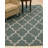 Durrant Green Hand Tufted Wool Traditional Trellis Area Rug