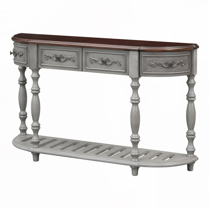 Moriann Console Table, Brown, Antique Gray