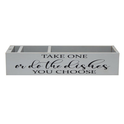 HG2034 Wood Rectangle Flatware Caddy