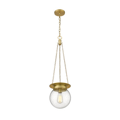 Zella Single Light Glass Dimmable Pendant