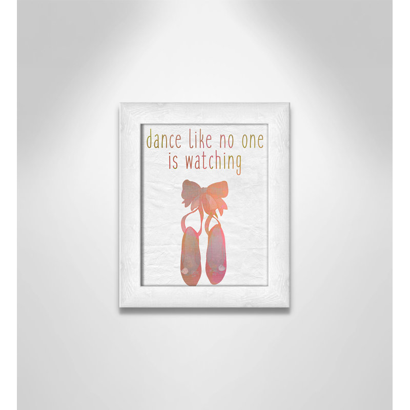 Danse, impression sur papier, H 10 po x l 8 po x P 0,6 po, Encadré plat à grain de bois blanc