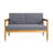52.75" Upholstered sofa