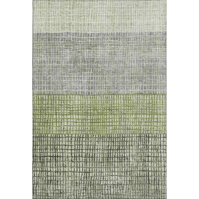 Premium Machine Washable Monnier AMF1831 Geometric Rug, Rectangle 8' x 10'