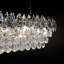 Lustre rectangulaire en cristal de luxe 14 lumières à intensité variable-459331447